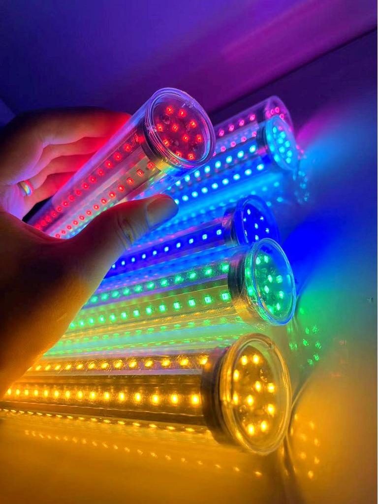 Waterproof Red & Yellow LED Corn Lantern: Energy-Saving Outdoor Decorative Globe Light