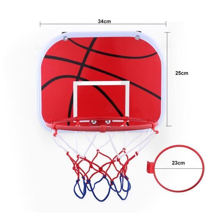 Kit de Mini plateau de basket-ball Cerceau suspendu mini basket-ball jouet extérieur jeu d'enfants d'intérieur avec compresseur-MOO