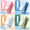 Stapler Transparent Labor-saving Flexible with Staples Book Order Plastic Mini Size Binder Desktop Stapler School Supplies
