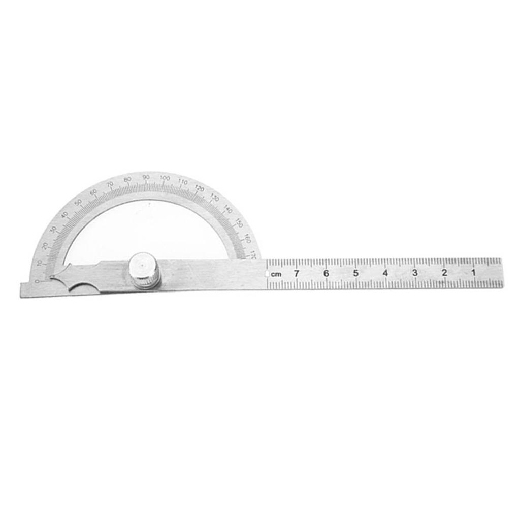 Angle Finder Ruler 0-180 Degree Stainless Steel Protractor Goniometer Angle Finder Gauge 15cm Ruler Stainless Steel Angle Finder