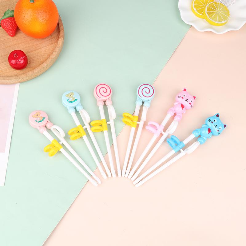 1 Paar Stäbchen Kunststoff Kinder Cartoon Lernen Stäbchen Training Stäbchen