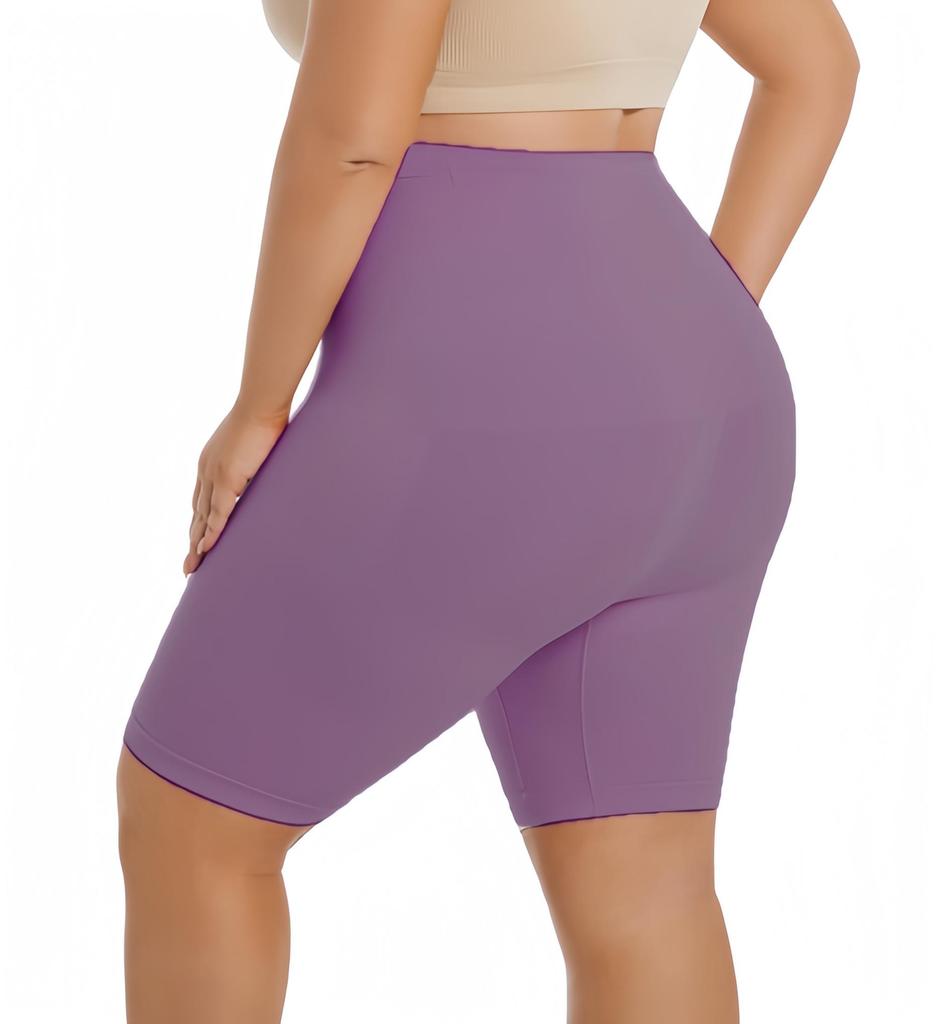 Thigh Slimmer Shapewear Panties for Women Slip Shorts High Waist Tummy Control Girdle Seamless Body Shaper purple1XL-4XL