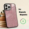 B-Burgundy W-White Stripe  Phone Case For iPhone 17,16,15,14,13,12,Plus,Pro,Max for Magsafe Magnetic Wireless Charging