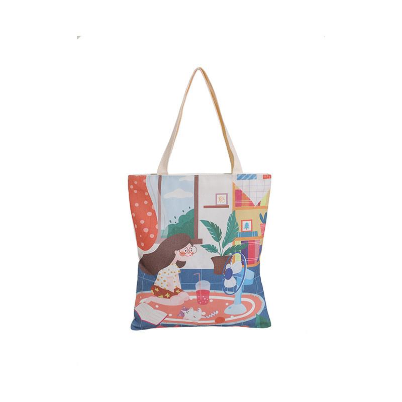 Adorable Large Capacity Women's Tote Bag Cute Cartoon Design For Everyday Use