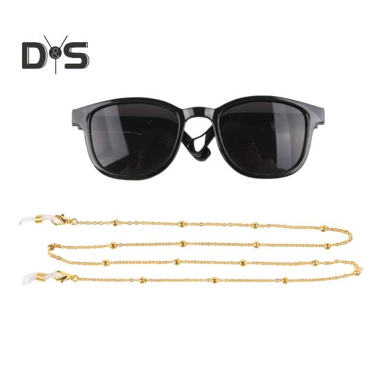 Cat Sunglasses Retro Pet Glasses with Gold Chain for Cats Small Dogs Pet Dress-up Costume Accessories for Photos Cosplay Parties