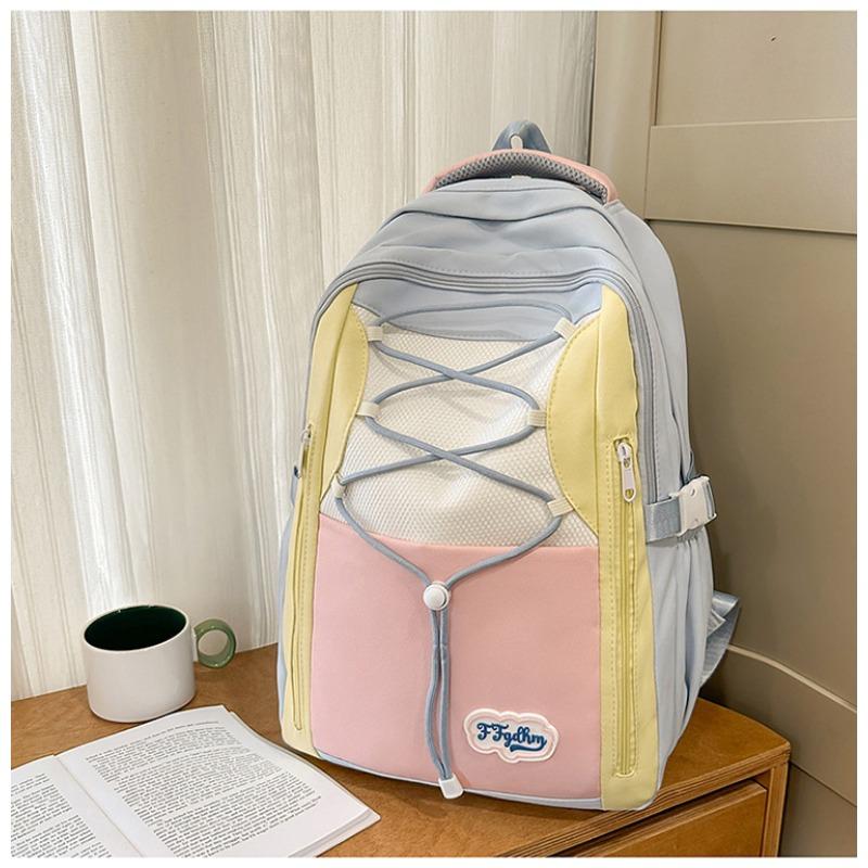 The new schoolbag is high-value, fresh and sweet, candy-colored backpack, lightweight and large-capacity backpack for junior high school students.
