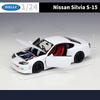 Welly 1/24 Nissan Silvia S15 Alloy Sports Car Model Diecast Metal Racing Vehicles Car Model Simulation Collection Kids Toys Gift