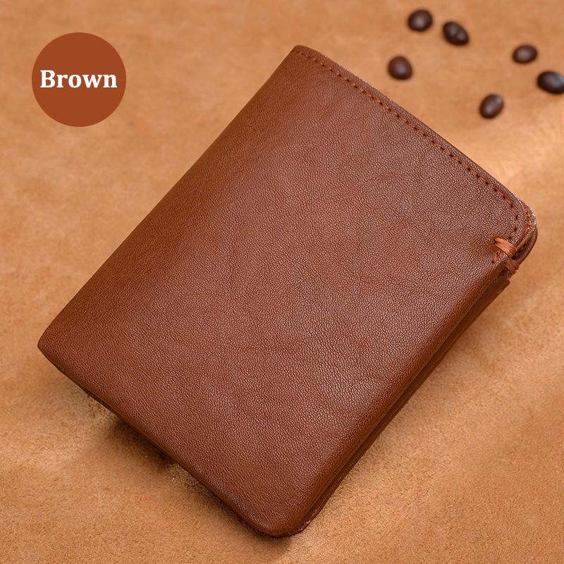 

Мужской кошелек из натуральной кожи с верхним слоем, черный визитница, роскошная сумка для денег