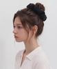 Nuart Studio Marie Cotton Hair Scrunchie_Black/White