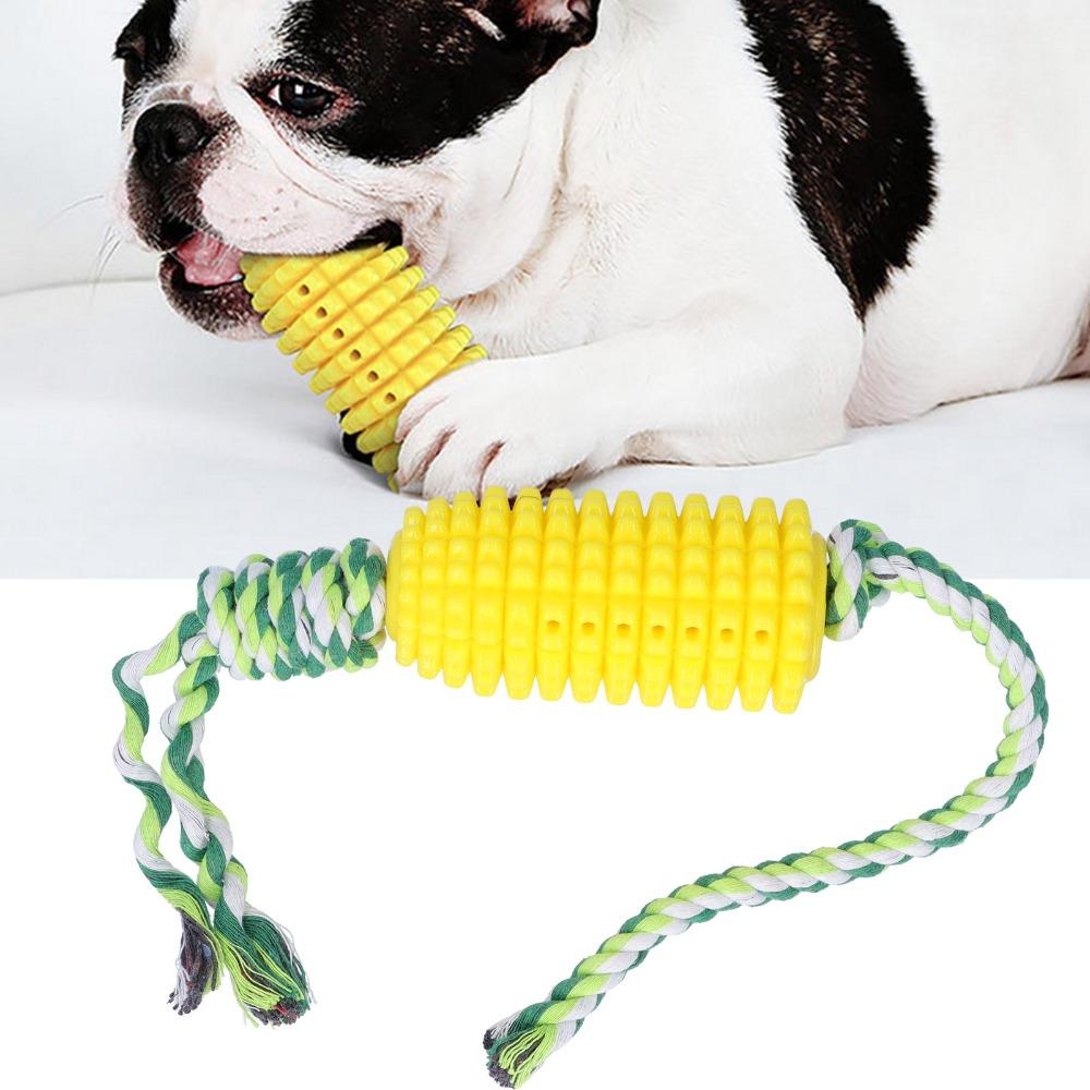 Tough Chew Corn Dog Toy Leak Food Dog Teeth Cleaning Toy Food Dispensing Dog Toy Puppy Teething