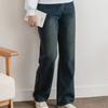 New ArrivalS Open Run High WaiSt Women S waShing jeanS Blue Straight Leg