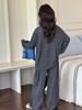 2025 Girls' Striped Cotton Pajamas Set - Long Sleeve Autumn Homewear for Little & Big Girls