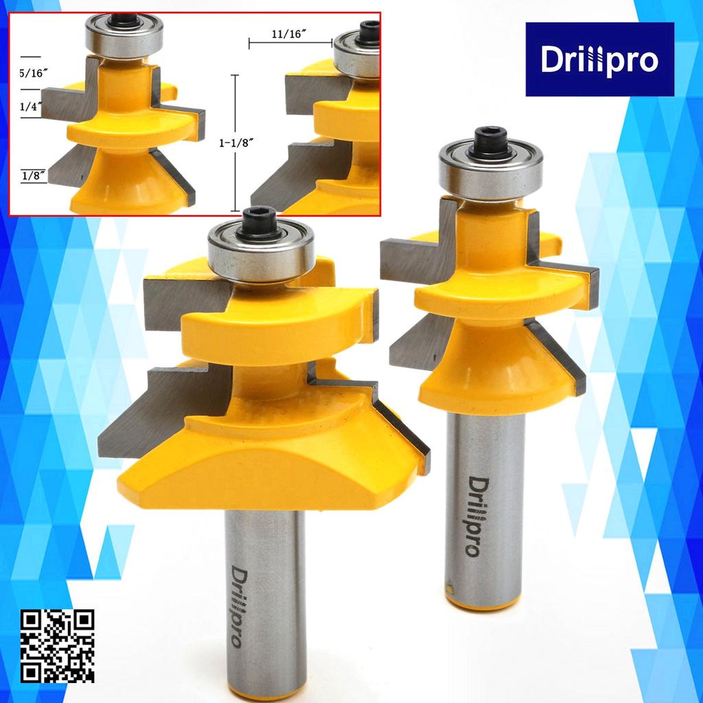 Details about 2pcs Matched Tongue Groove 45 ° Router Bit Set Kit Woodworking Tool Details about 2pcs Matched Tongue Groove 45 ° Router Bit Set Kit Woodworking Tool