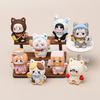 8 ks/Sada Roztomilá Kočičí Figurka Hračka Mini Figurka Stolní Dekorace Modelové Ozdoby Hračky Kluci Dívky Vánoční Dárky