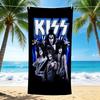 1Pc Kiss Band Rock Legends Beach Towel Quick Dry Multiuse For Beach Pool Gym Yoga Home Travel Christmas Halloween Xmas Gift L15