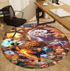 One Piece Pattern Round Rug, Indoor/Outdoor Mat, for Picnic, Gameroom, Bedroom, Office, Living Room, Home Decor Carpet, Birthday Gift