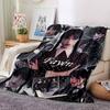 Customiz Name Personality Wednesday Addams Blanket Soft &Warm Sofa Office Bed Travel Lunch Break Blanket, Gift Suitable All Seasons