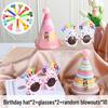 Decorazioni per la Festa di 1° Compleanno per Bambine - Corona, Cappellino per Torta, Occhiali