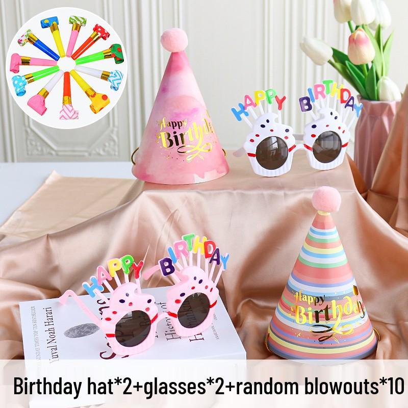 Decorazioni per la Festa di 1° Compleanno per Bambine - Corona, Cappellino per Torta, Occhiali