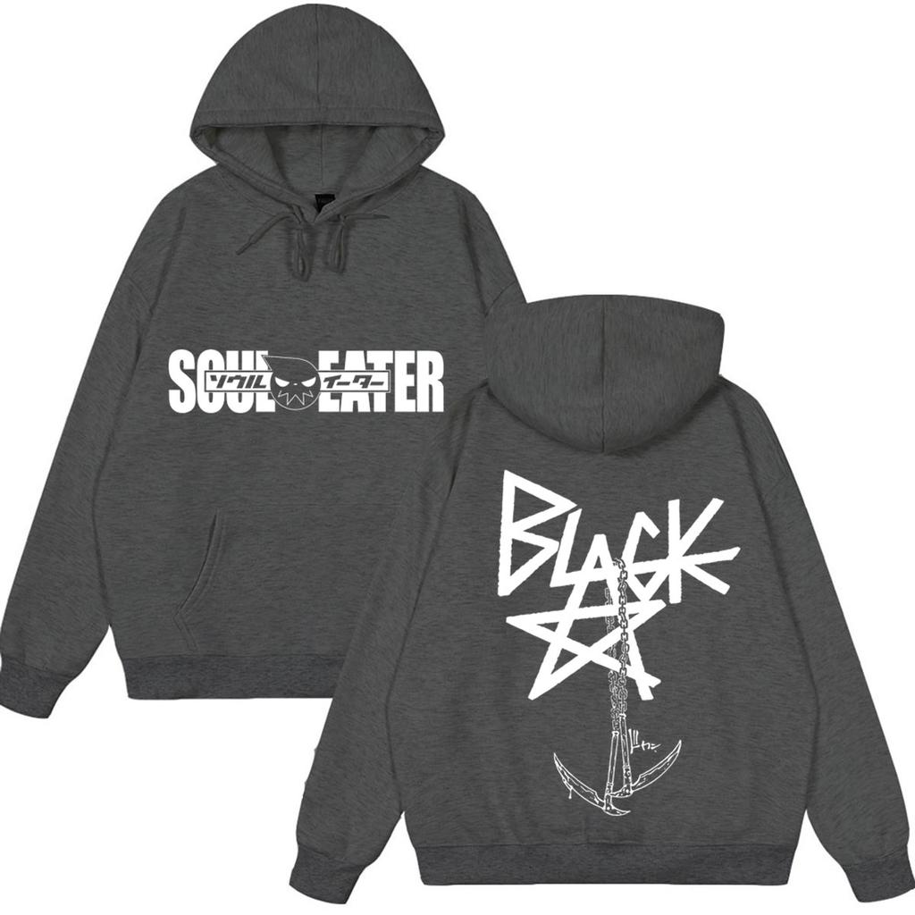 Japanese Anime Soul Eater Logo Funny Hoodie Unisex Clothing Fashion Harajuku Wear Oversized Casual Clothing Winter Streetwear