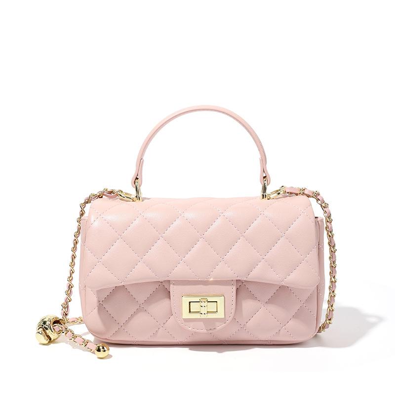 Genuine Leather Women's Bag New High End Women's Shoulder Bag Fashionable Small Fragrance Chain Bag Handbag Crossbody Bag