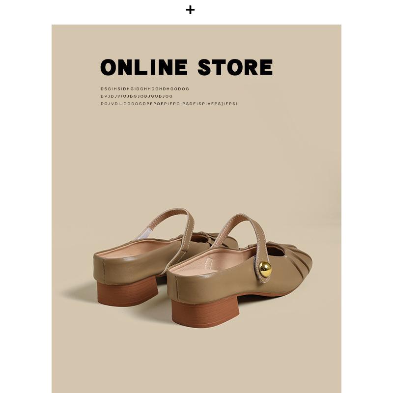 

Хаки сумка голова тапочки женские носить нежные Мэри Джейн женские туфли маленький размер 33 половина лотка внутренняя высота увеличение 39 хаки