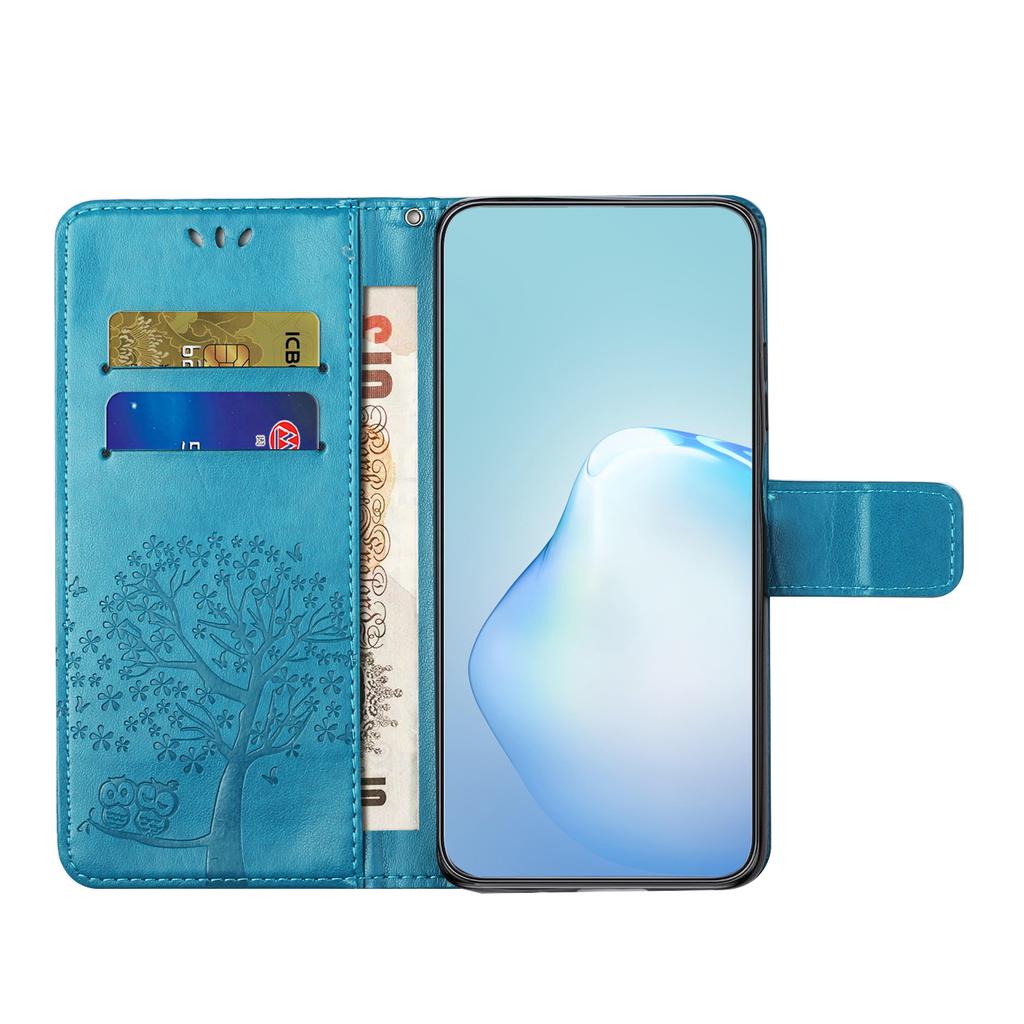 Wallet Case for Samsung Galaxy S23 FE Owl Tree Imprinted PU Leather Stand Phone Cover