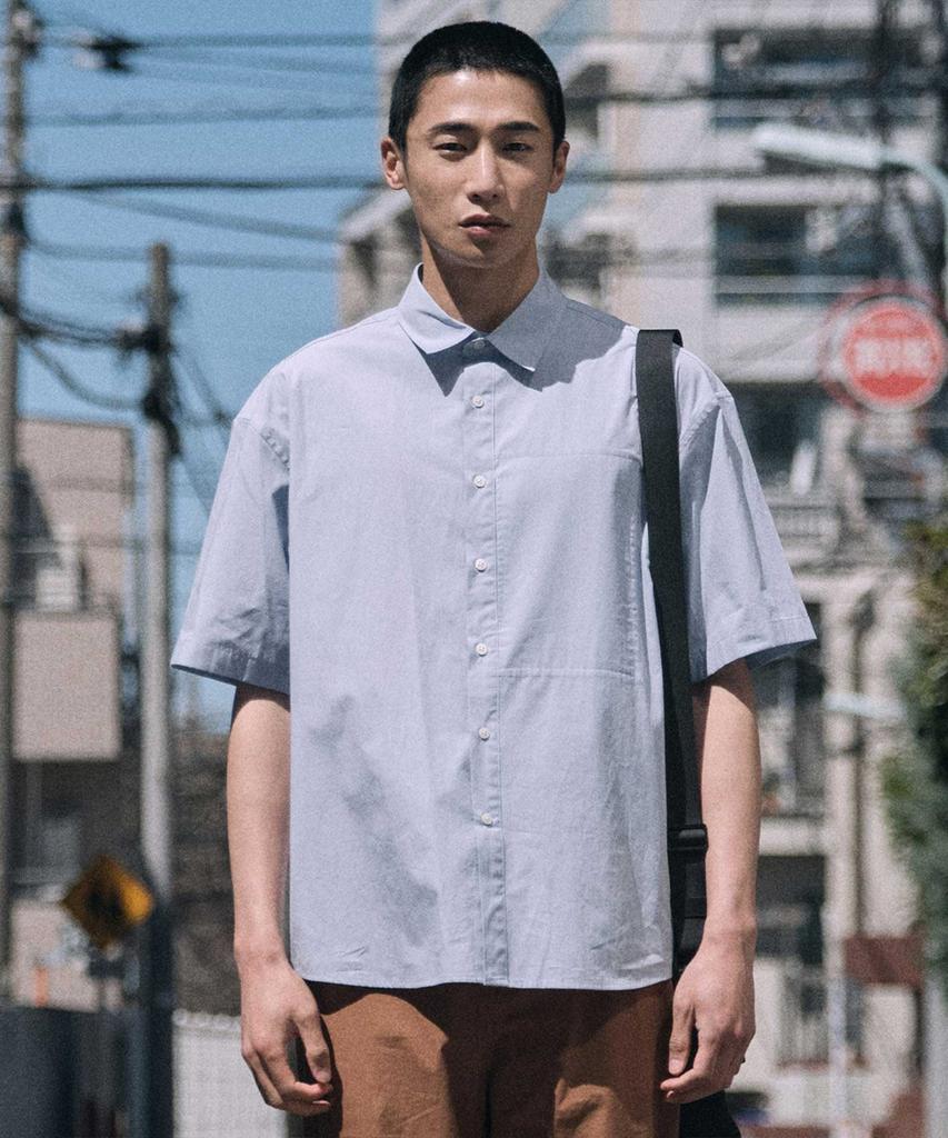 STCO 60-Count High-Density Cotton Relaxed Short Sleeve Shirt_Blue (Oversized)_Sdsvb62Osl
