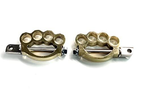 

Детали для кастомизации Harley [Тип Step Knuckle] Комплект левый и правый на 1 транспортное средство: Обработанная латунь/Декоративные детали подножек Harley Davidson