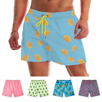 Mens Swim Trunks Quick Dry Swim Shorts With Mesh  Funny Swimwear Bathing Suit