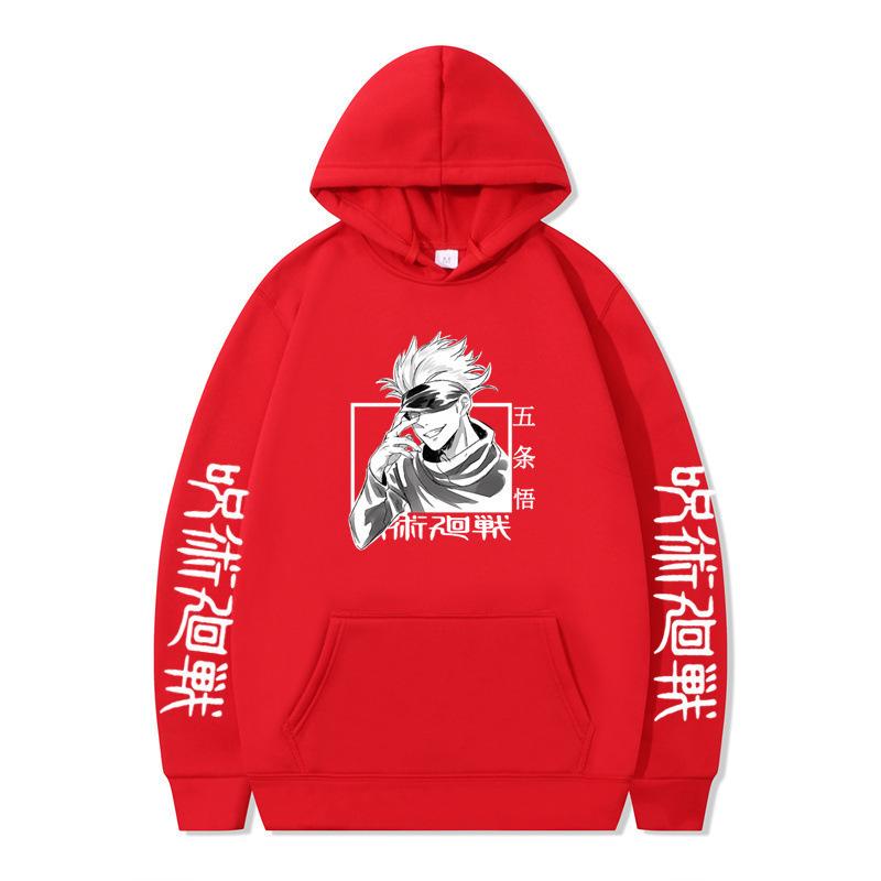Jujutsu Kaisen Gojo Satoru Hoodie Fashion Design Men's Women's Sweatshirt Fleece Oversized Couples Casual Streetwear Hoodies