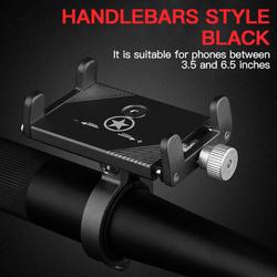 Durable Aluminum Alloy Mobile Phone Holder for Bike and Motorcycle Adjustable Bicycle Mobile Phone Holder
