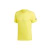 T Shirts Men's Bright Yellow Crew Neck Moderate Straight Fit CZ5425