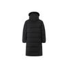 Li Ning Sports Trend Series Warm Hooded Long Comfortable Versatile Down Jacket Unisex Outerwear Black AYMU177-1