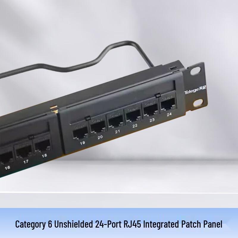 P&T Tianji Cat6 Unshielded 24-Port RJ45 Patch Panel