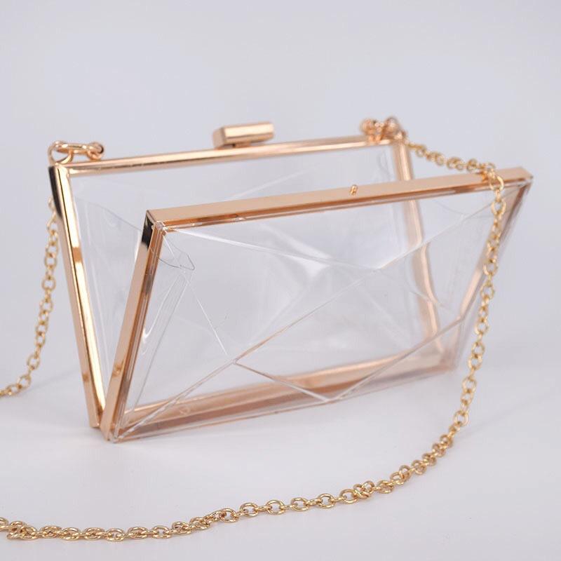 Průhledná nákupní taška Diamantová akrylová peněženka Dámské peněženky a kabelky Designová luxusní 2026 Průhledné crossbody tašky přes rameno