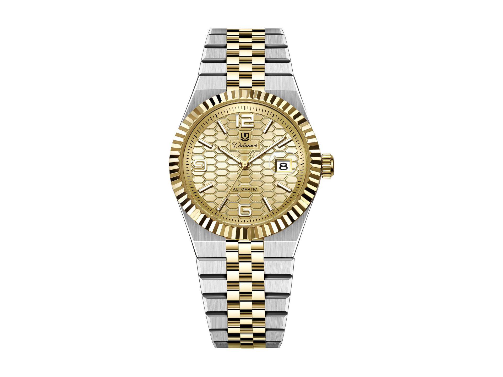 

Durenwei Men s Luminous Waterproof Stainless Steel Automatic Watch with Calendar