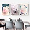 Wall Art Pink Flowers Posters and Prints Canvas Painting Aesthetic Room Decor Obrazy Plakaty Na Sciane Toile Murals Home Decor