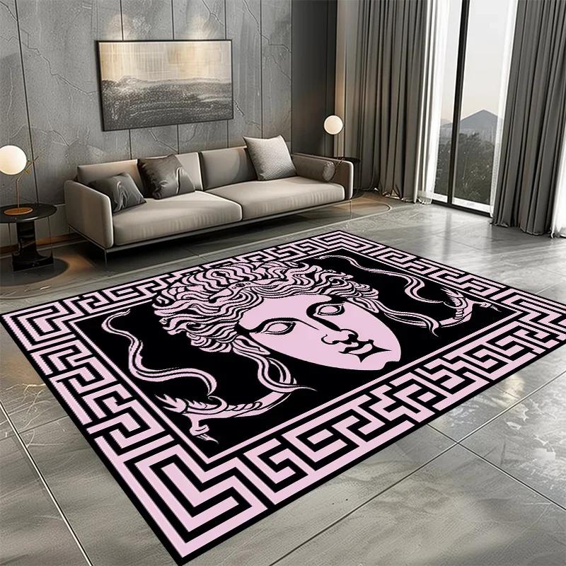 Modern Luxury Carpet for Living Room Fashion Design Big Size Rugs Cloakroom Non-slip Floor Mats Bedroom Bedside Soft Carpets