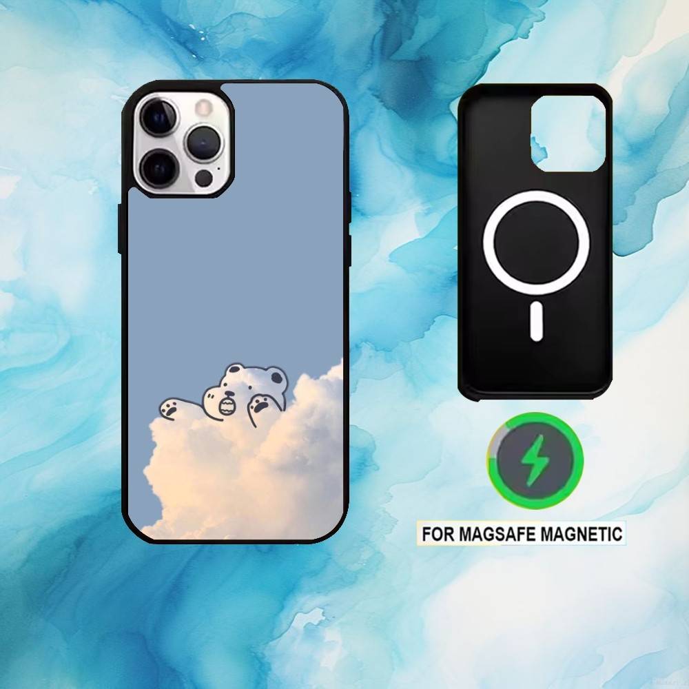 Cloudy Whimsy Phone Case For iPhone17,16,15,14,13,12,11 Plus,Pro Max Magnetic For Magsafe Wireless Charging