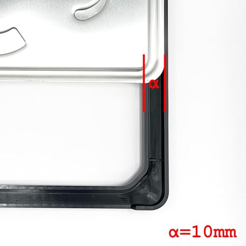 Front and Rear License Frame Set for Standard Vehicles (black)