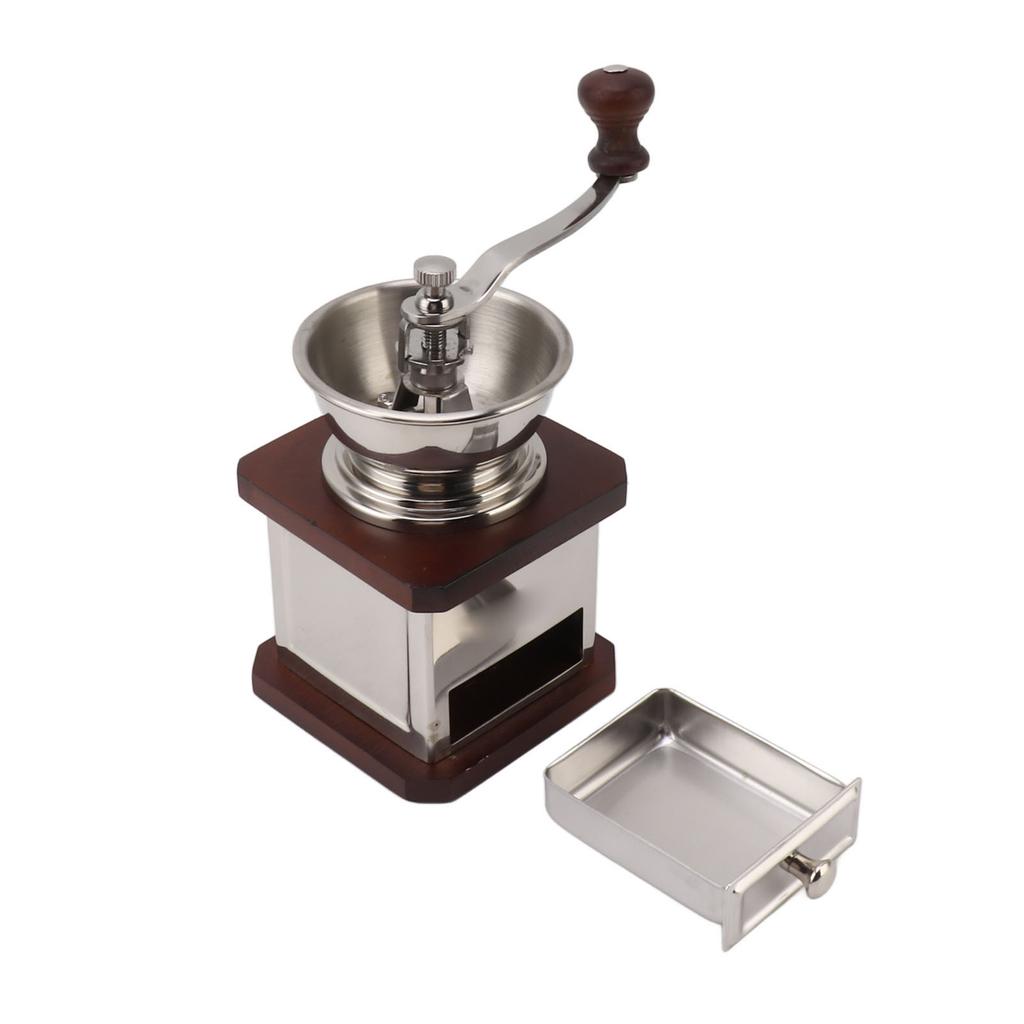 Hand Bean Coffee Grinder High Accuracy Durable Portable Hand Crank Coffee Grinder Mill for Home