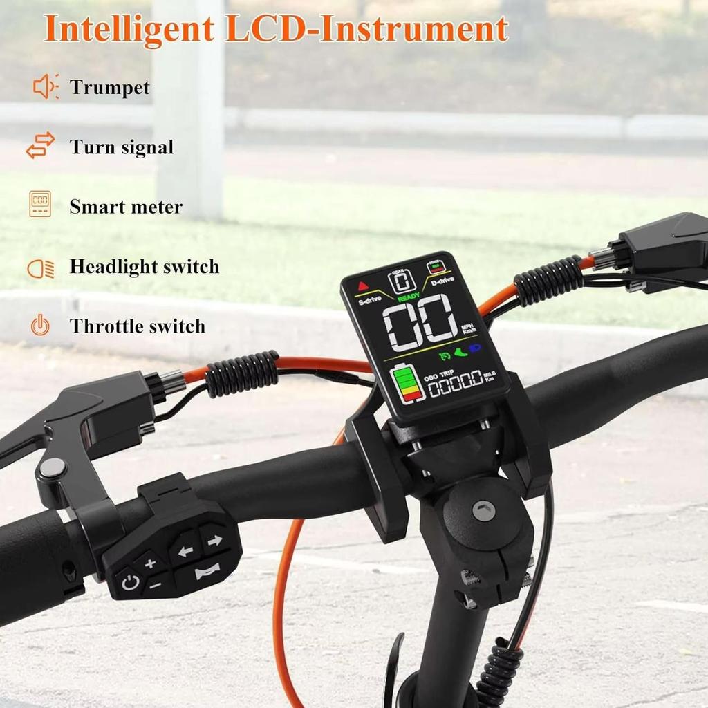 JOYOR S5-Z 600W 48V 13Ah Electric Scooter 55km Range 10" Off-Road Tires Dual Suspension Foldable E-Scooter