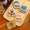 Solid Wood Cat Shaped Bottle Opener Cute Wine Opening Tool Cartoon Beer Bottle Openers  Bar Tools