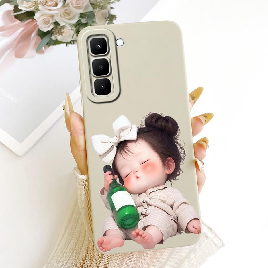 For Infinix Hot 70 5G Case X6895 X6895B Cute Fashion Cartoon Cover Shockproof Phone Case For Infinix Hot 70 Hot70 5G Soft Fundas