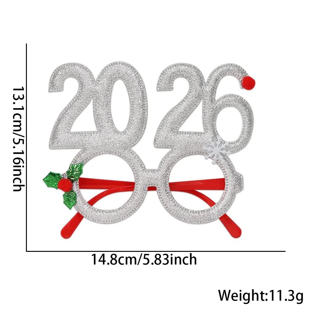 Christmas Tree Decoration 2026 Christmas Number Funny Glasses Xmas Decoration For Home 2026 New Year Decor