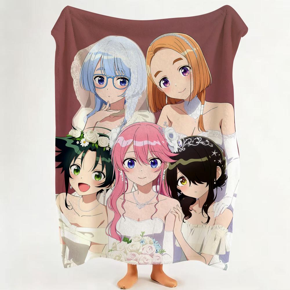 Anime The S Shiunji F Family C Children  Flannel  Blanket Suitable for Sofa Living Room Bedroom