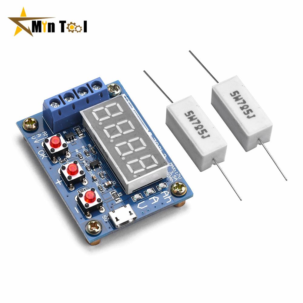 Micro USB ZB2L3 18650 Li-ion Lithium Battery Capacity Tester + Resistance Lead-acid Battery Capacity Meter Discharge Tester