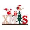 Wooden Alphabets Display Holiday Table Centerpiece Durable Natural Ornament HX6C