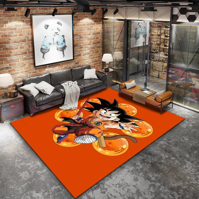 Son Goku Carpet Rug For Living Room Bedroom Home Sofa Decoration Kids Play Nonslip Floor Mat